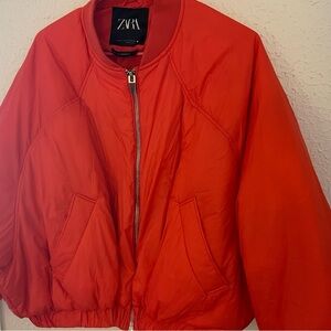 Zara crop bomber jacket